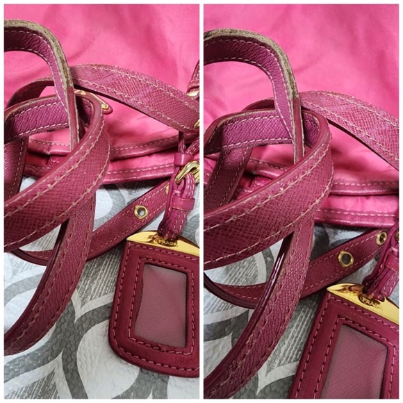 Authentic Prada Nylon Tessuto Tote Bag Pink - Picture 11 of 15